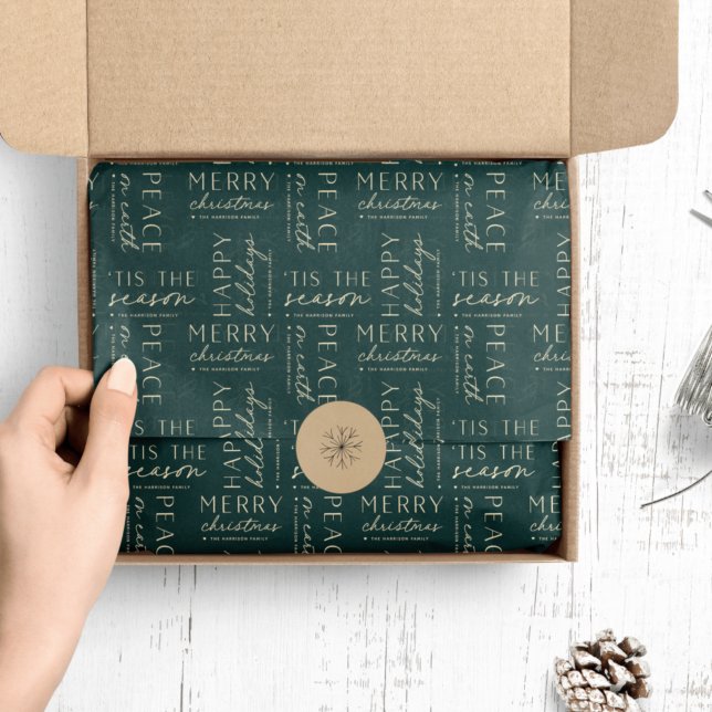 All The Holiday Wishes Personalized Tissue Paper (Creator Uploaded)