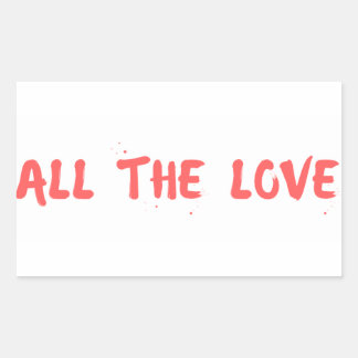 "All the Love" - Harry Styles Rectangular Sticker