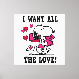 All The Love Valentine Canvas Print
