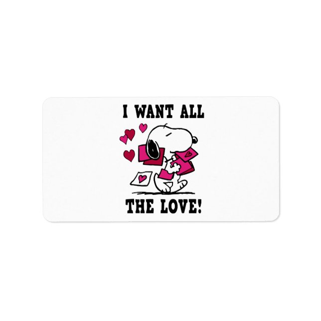 All The Love Valentine Label (Front)