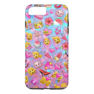 All the Pink Girl Emojis Collage Pattern Case-Mate iPhone Case