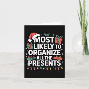 All The Presents Organiser Most Likely Christmas Card