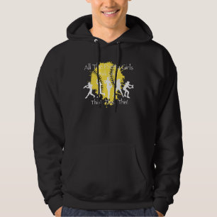 All The Pretty Girls Walk Like This  Baseball Girl Hoodie