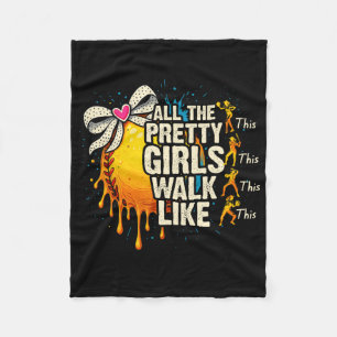All The Pretty Girls Walk Like-this Softll Player  Fleece Blanket