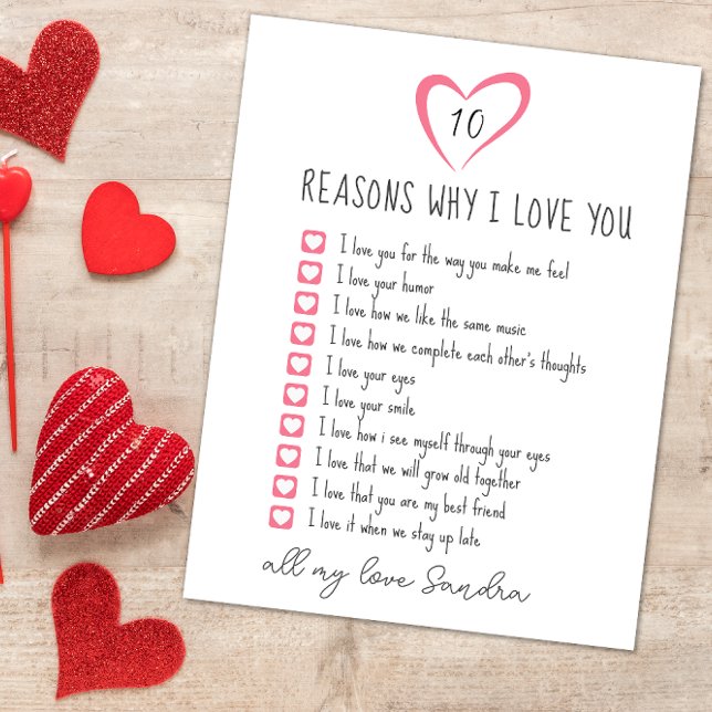 all the reasons why I love you. 10 reasons we love Card (Creator Uploaded)