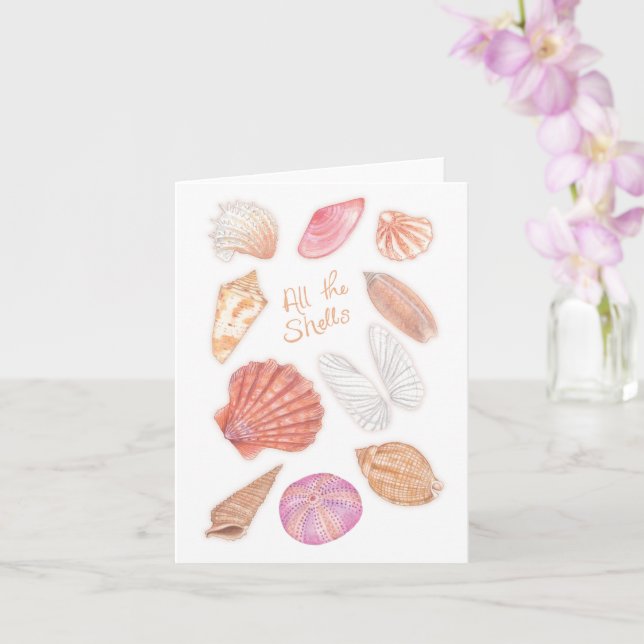 All the Shells Card (Orchid)