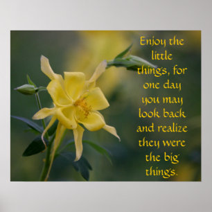 All the small things yellow flowers poster