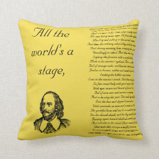All the world's a stage cushion