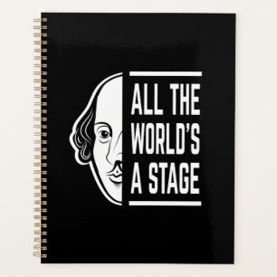 All The World's A Stage Thespian Shakespeare Quote Planner