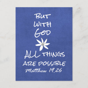 All things are Possible Bible Verse Enclosure Card