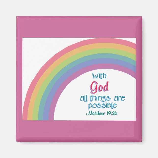 All Things are Possible Magnet (Front)