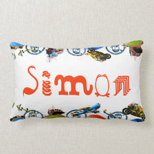 All Things Boy Personalised/Whimsical Lumbar Cushion