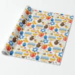 All Things Hanukkah Wrapping Paper<br><div class="desc">A Colourful Hanukkah Wrapping Paper Done In All Things For Celebrating</div>