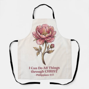 All Things Through Christ Apron