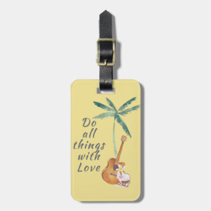 All Things With Love Tropical Luggage Tag