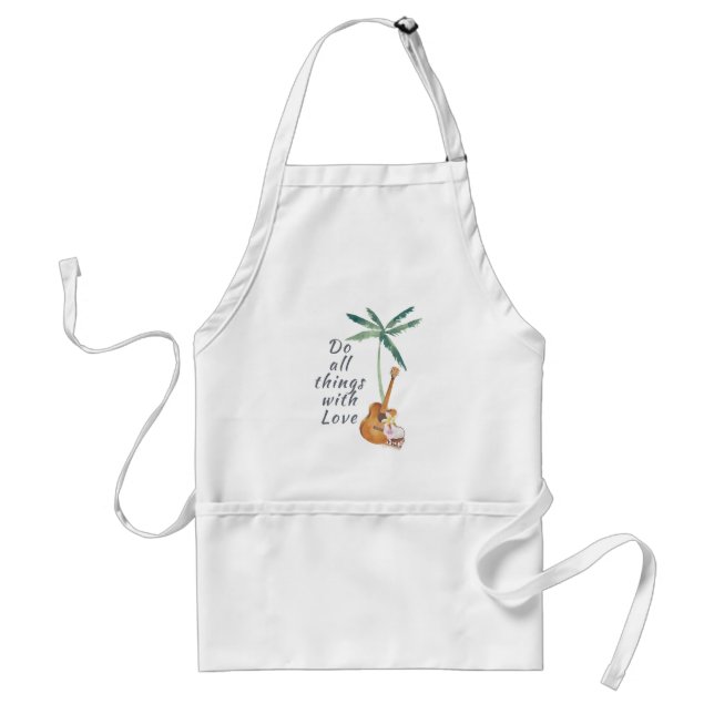 All Things With Love Tropical Standard Apron (Front)