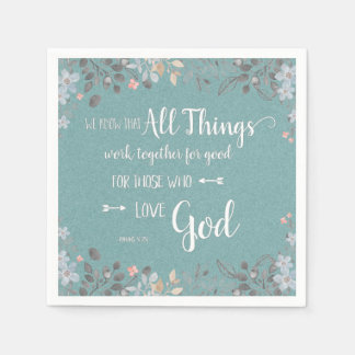 All Things Work Together - Rom 8:28 Napkin