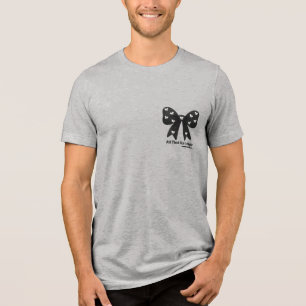 All Tied Up In Style – Chic Minimalist Bow T-Shirt Tri-Blend Shirt