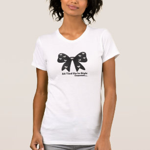 All Tied Up In Style T-shirt– Elegant Black Bow  T-Shirt