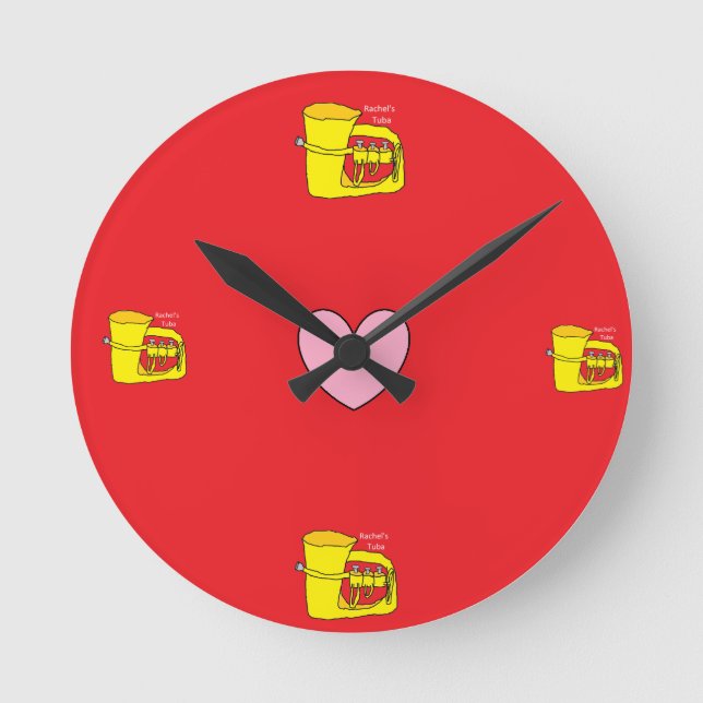 All Time is Tuba Time Round Clock (Front)