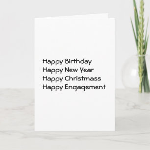 All times. holiday card