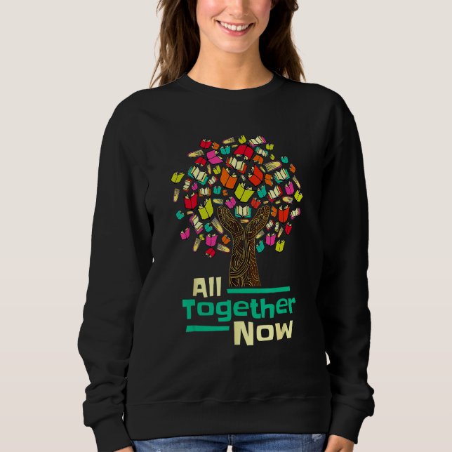 All Together Now Summer Reading Program 2023 Hand  Sweatshirt (Front)