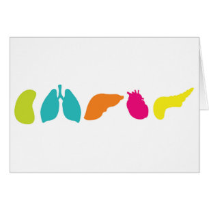All Transplant Organs   Generic Greeting Card