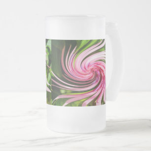 All Twisted Up Frosted Glass Beer Mug