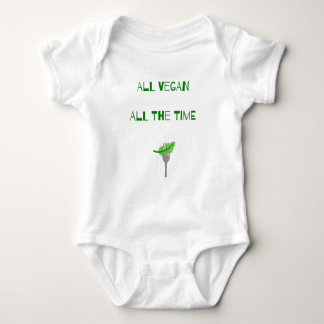 All Vegan All The Time - Pro Vegan Baby Humor Baby Bodysuit