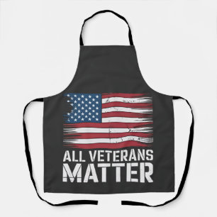 All Veteran Matter American 4th Of July Patriotic  Apron