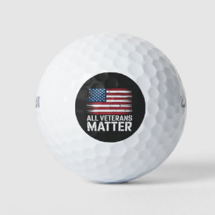 All Veteran Matter American 4th Of July Patriotic  Golf Balls