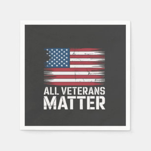 All Veteran Matter American 4th Of July Patriotic  Napkin