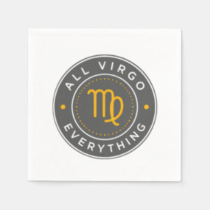 All Virgo Everything Official Logo Cocktail Napkin