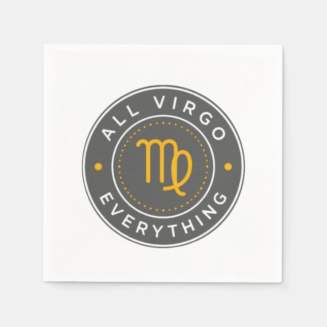 All Virgo Everything Official Logo Cocktail Napkin (Front)