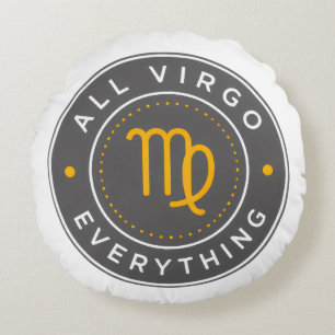 All Virgo Everything Official Logo Round Pillow