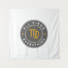 All Virgo Everything Official Logo Wall Tapestry