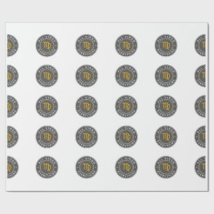 All Virgo Everything Signature Pattern Wrapping Paper