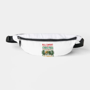 All Want Christmas Brew Beer Glasses Pine Hops Bum Bags