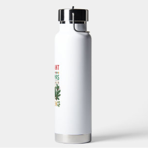 All Want Christmas Brew Beer Glasses Pine Hops Water Bottle