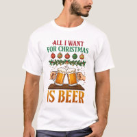 All Want Christmas Is Beer Toasting Mugs Ornaments