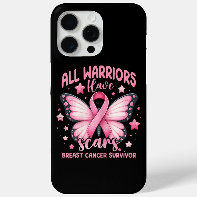 All Warriors Have Scars Breast Cancer Survivor Case-Mate iPhone Case (Back)
