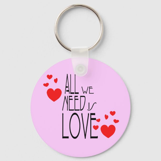 all we need is love key ring (Front)