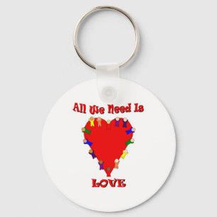 All We Need Is Love Keychain