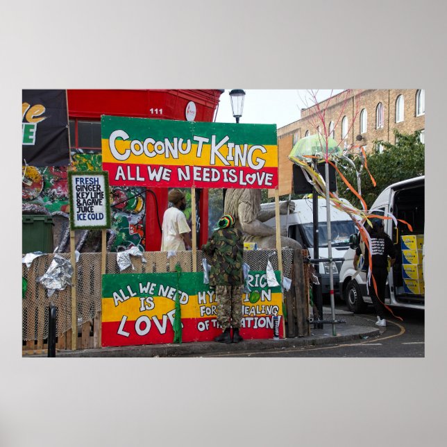 All We Need is Love: Notting Hill Carnival, London Poster (Front)