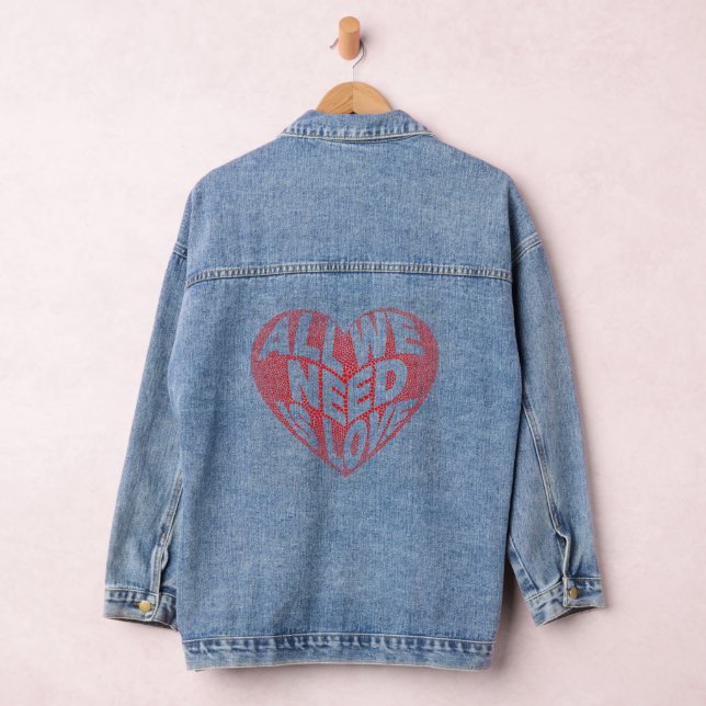 All We Need So Love  Denim Jacket (Hangar)
