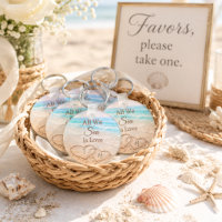All We Sea Is Love Beach Hearts Sand Monogrammed