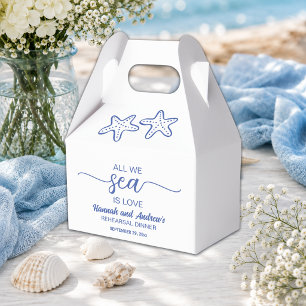 All we Sea is Love Starfish Rehearsal Dinner Favour Box