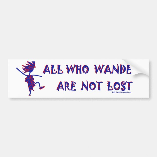 All Who Wander Bumpersticker Bumper Sticker (Front)