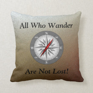 All who wander cushion