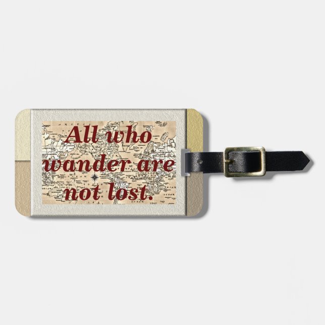 All who wander - luggage tag (Front Horizontal)